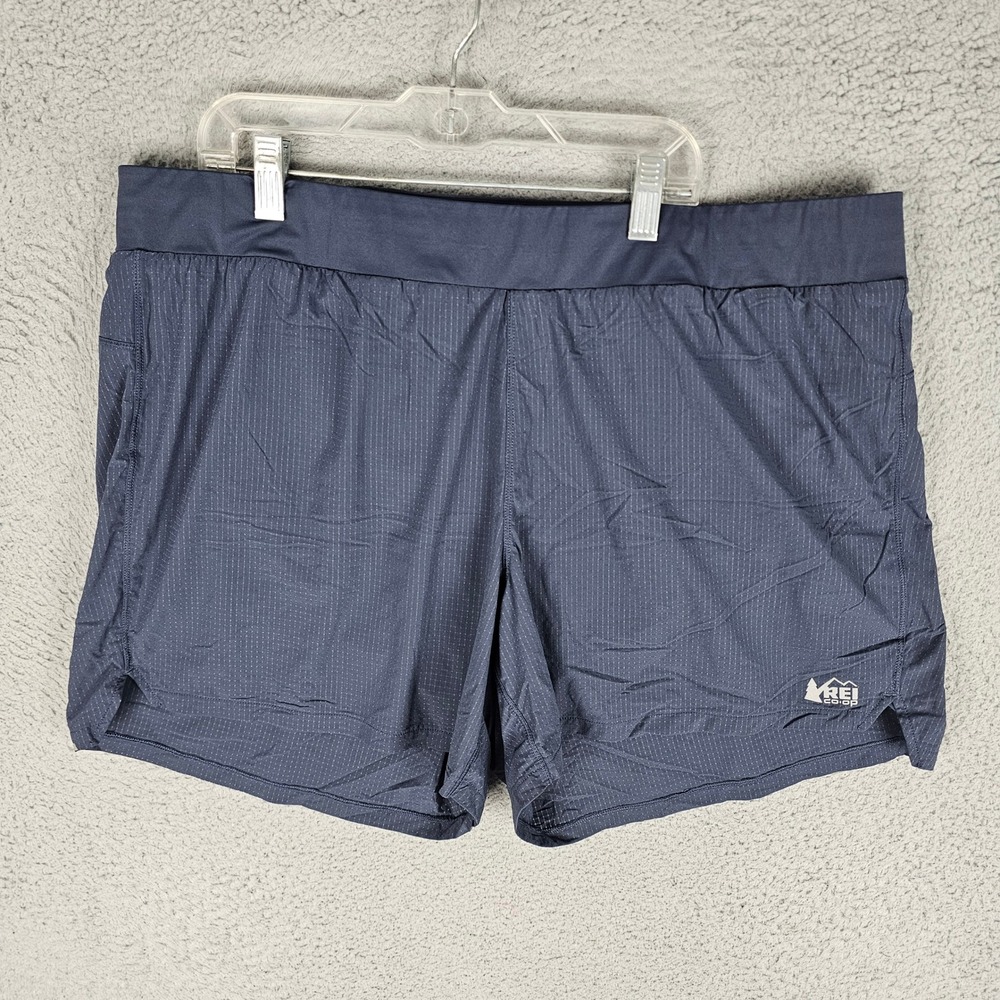 REI Co-op Shorts Womens XL Blue Running Activewear Hiking Pockets